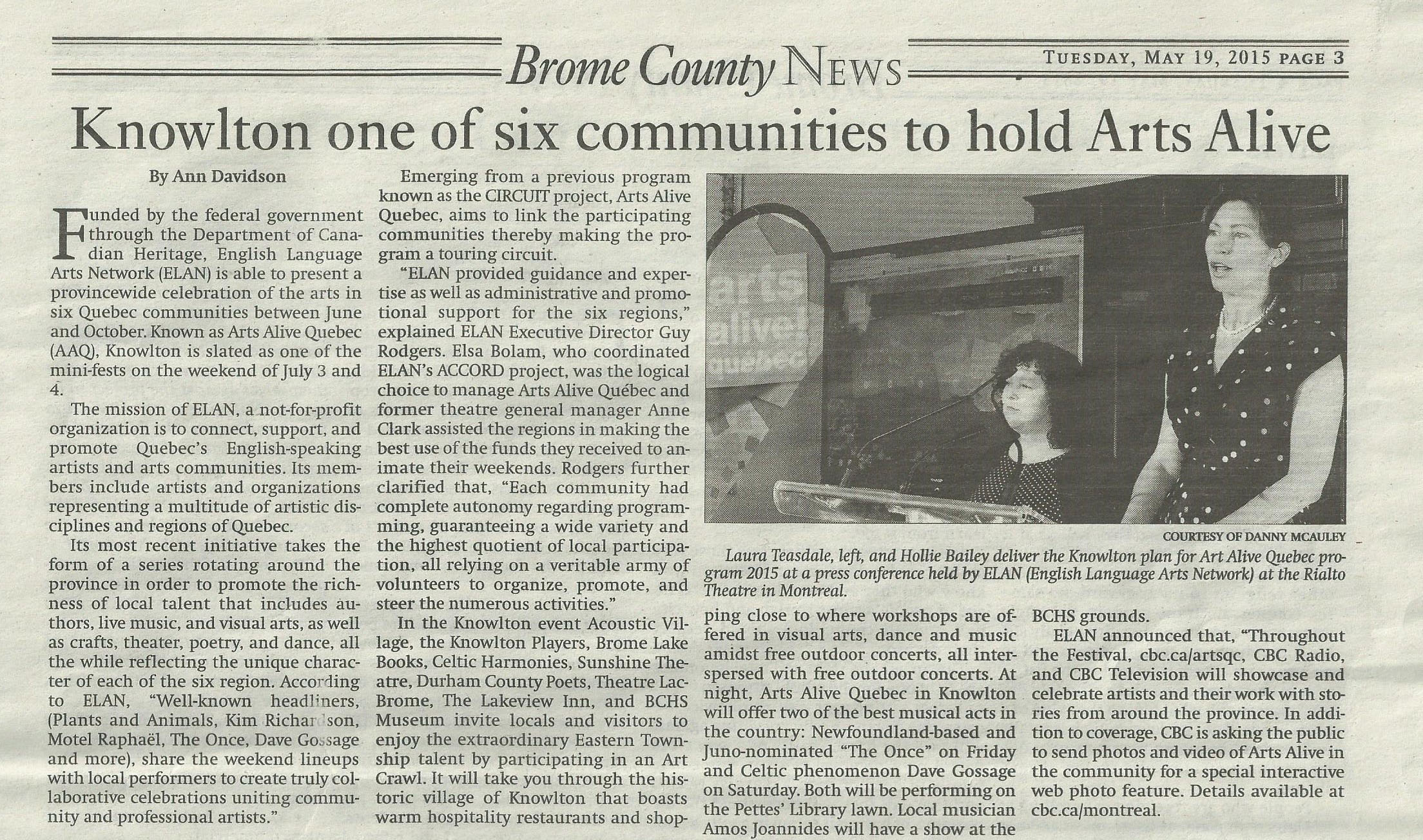 AAQ- Brome County News (2015)